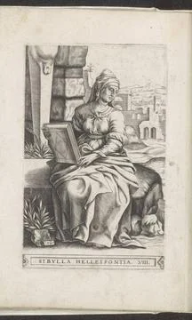 RECORD DATE NOT STATED  Hell -spontic Sibille, 1546 - 1562 print The Helle... Foto stock