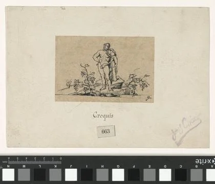 RECORD DATE NOT STATED  Hercules in landscape, c. 1870 - c. 1894 Paris tra... Foto stock