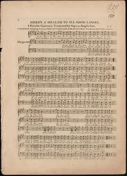 RECORD DATE NOT STATED Here s a health to all good lasses : A favorite can... Photos