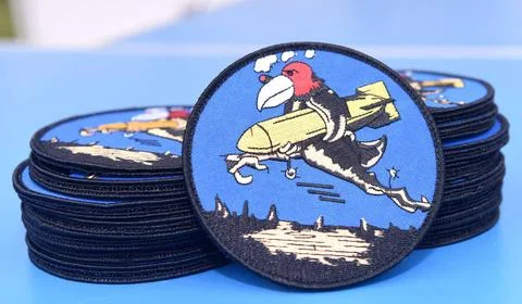 RECORD DATE NOT STATED Heritage patches, known as the Buzzard patch, are r... Fotos de archivo