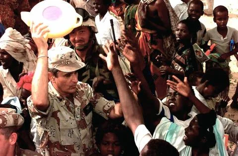 RECORD DATE NOT STATED High angle shot looking down at US Air Force GEN Th... Stock Photos