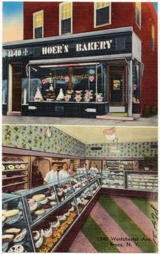 RECORD DATE NOT STATED Hoer s Bakery. 1840 Westchester Ave., Bronx, N. Y. ... Stock Photos