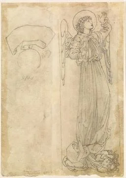 RECORD DATE NOT STATED  Hope trampling on Despair, 1864-66. Artist: Edward... Foto stock