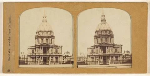 RECORD DATE NOT STATED Hotel des Invalides (vues de Paris).. F. Grau G.A.F... Stockfoto's