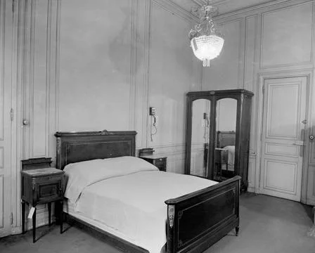 RECORD DATE NOT STATED Hotel des Deux Mondes. Photographs of Marshall Plan... Stock Photos