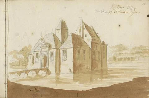 RECORD DATE NOT STATED  House Ter Coulster in Heiloo, 1724 Huis ter Coulst... Fotos Stock