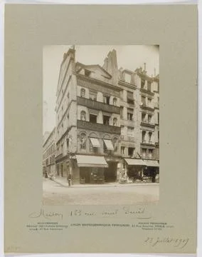 RECORD DATE NOT STATED  House, 163 rue Saint-Denis, Paris (2nd arr.). 1909... Stockfoto's