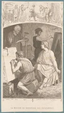 RECORD DATE NOT STATED  House of the gravedigger of the catacombs; Fröhlic.. Foto stock