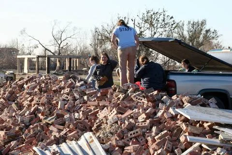RECORD DATE NOT STATED Hurricane Rita, Cameron, LA, January 11, 2006 - Thi... Stock Photos