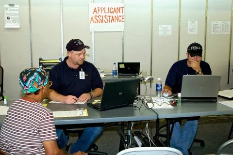 RECORD DATE NOT STATED Hurricane Katrina/Hurricane Rita, Thibodaux, La., O... Stock Photos