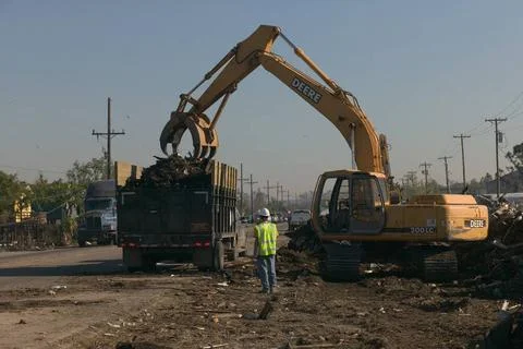 RECORD DATE NOT STATED Hurricane Katrina, Plaquemines Parish, LA., 10/18/2... 스톡 사진