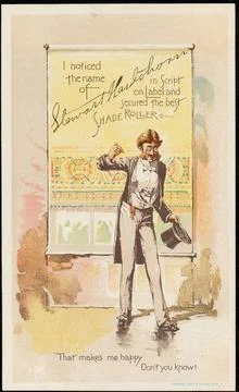 RECORD DATE NOT STATED I noticed the name of Stewart Hartshorn in script o... Stock Photos