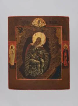RECORD DATE NOT STATED  Icon: Prophet Elijah from the Ango of the Starts a... Stock Photos