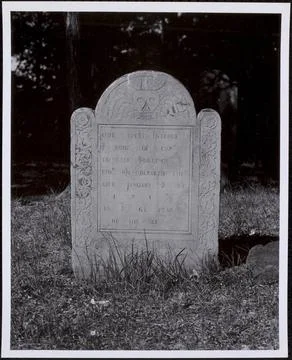 RECORD DATE NOT STATED  ï»¿Gravestone of Ebenezer Billings in West Cemeter Stock Photos
