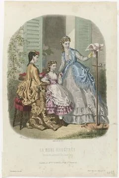 RECORD DATE NOT STATED  Illustrated fashion, 1869, No. 29: Melles Raboin t... Foto stock