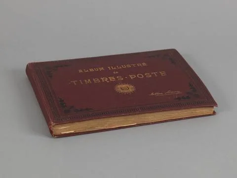 RECORD DATE NOT STATED  Illustrated album of postage stamps (wrapped in a ... Stock Photos