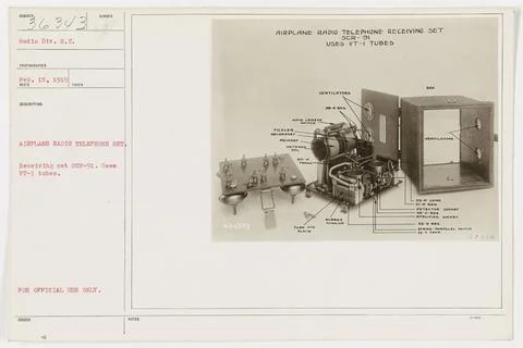 RECORD DATE NOT STATED  Image 36343 from Feb. 15, 1919, shows an airplane ... Stockfoto's