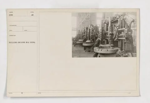 RECORD DATE NOT STATED  Image depicting the process of building engines fo... Stock Photos