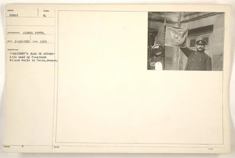 RECORD DATE NOT STATED  The image shows an automobile used by President Wi... Fotos de archivo