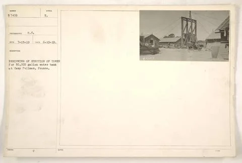 RECORD DATE NOT STATED  The image shows the beginning stages of constructi... Foto stock