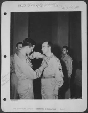 RECORD DATE NOT STATED INDIA-Lt. Col. Boebel of the First Air Commando Gro... Stock Photos