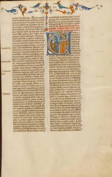 RECORD DATE NOT STATED Initial V: God Speaking to Moses from a Tower. Unkn... Foto stock