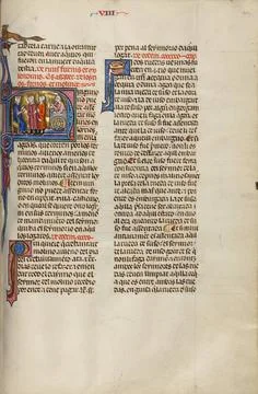 RECORD DATE NOT STATED Initial N: Two Men before a Judge While a Third Man... Fotos de archivo