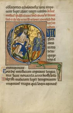 RECORD DATE NOT STATED Initial Q: David Before Saul. Master of the Ingebor... Foto stock