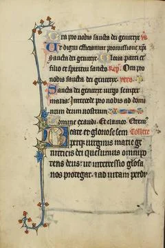 RECORD DATE NOT STATED Initial B: A Deacon Carrying a Book. Unknown Copyri... Fotos de archivo