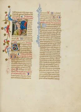 RECORD DATE NOT STATED Initial J: The Beheading of Saint John the Baptist.... Foto stock