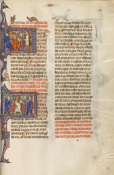 RECORD DATE NOT STATED Initial I: A Man Giving a Goblet to a Man and Anoth... Fotos de archivo