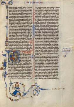 RECORD DATE NOT STATED Initial V: Zephaniah with a Group of Grieving Men. ... Fotos de archivo