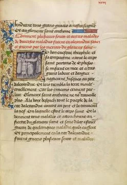 RECORD DATE NOT STATED Initial L: The Sick in Alexandria Are Healed after ... Foto stock