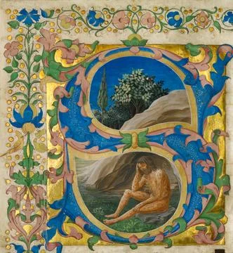 RECORD DATE NOT STATED Initial S: Job. Francesco di Antonio del Chierico (... Fotos de archivo