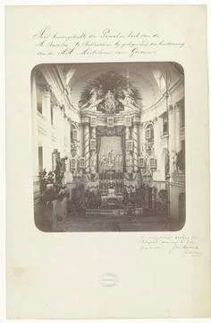 RECORD DATE NOT STATED  The inner part of the parish church of St. Rosalia... 스톡 사진