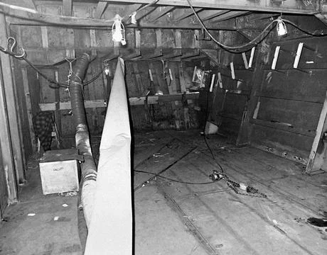RECORD DATE NOT STATED An interior view of the tactical towed array sonar/... 스톡 사진