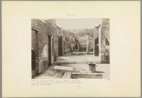 RECORD DATE NOT STATED  Interior of the Casa del Poeta Tragico in Pompeii,... Stock Photos
