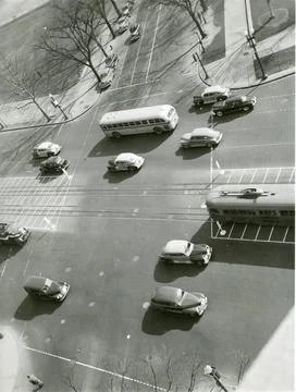 RECORD DATE NOT STATED Intersection of 4th Street, Pennsylvania Avenue. Or... 스톡 사진