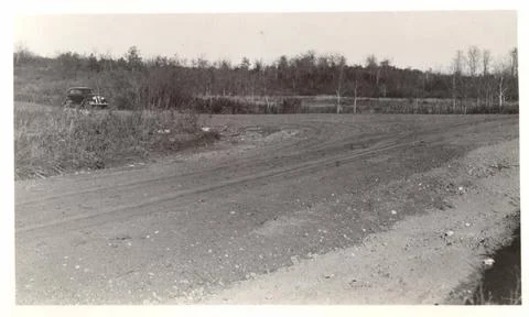 RECORD DATE NOT STATED Intersection of Truck Trails. 1931 - 1945. Central ... Stock Photos