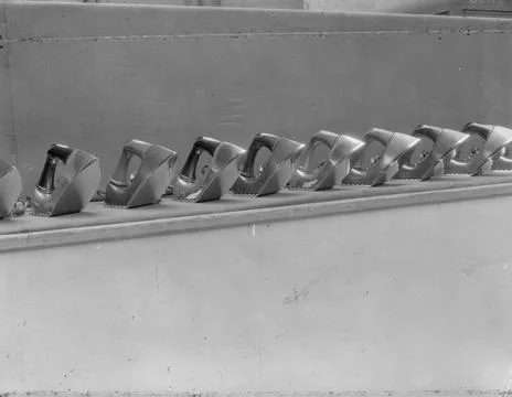 RECORD DATE NOT STATED Iron Factory. Photographs of Marshall Plan Programs... 写真素材