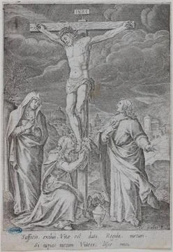 RECORD DATE NOT STATED  Jacques Callot (1592-1635). Jesus on the cross (Li... Stockfoto's