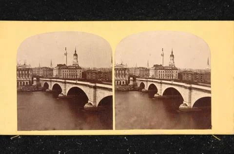 RECORD DATE NOT STATED  James Elliott London Bridge - The Monument. Albumi... Stock Photos