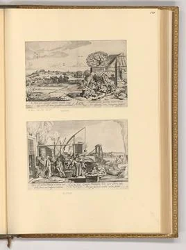 RECORD DATE NOT STATED  Jan van de Velde II. (The Younger) Air; Fire. etch... Stock Photos
