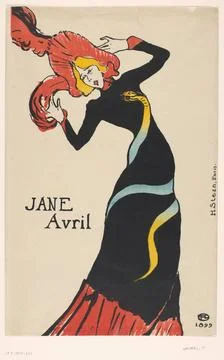 RECORD DATE NOT STATED  Jane Avril, Henri de Toulouse-Lautrec, 1899 print ... Stock-Fotos