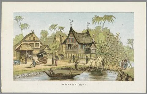 RECORD DATE NOT STATED  Javanese village on the World Exhibition in Amster... 스톡 사진