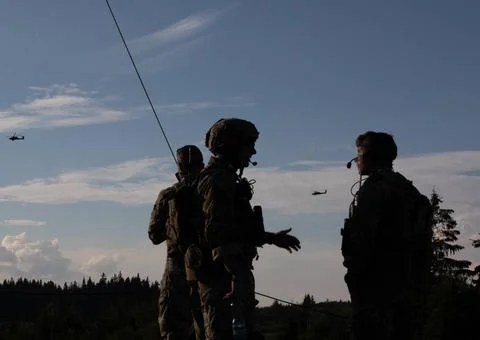 RECORD DATE NOT STATED Joint Terminal Attack Controllers (JTAC) from 10th ... Foto stock