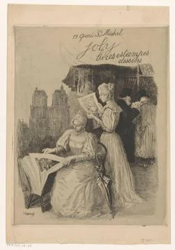 RECORD DATE NOT STATED  Joly book stall at the Quai Saint-Michel in Paris,... Stock Photos