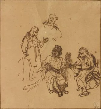 RECORD DATE NOT STATED Joseph in Prison Interpreting the Dreams of Pharoah... Stock Photos