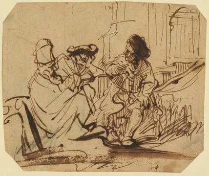 RECORD DATE NOT STATED Joseph in Prison Interpreting the Dreams of Pharaoh... Stock Photos