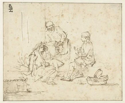RECORD DATE NOT STATED  Joseph in Prison Interpreting the Dreams of the Bu... Stock Photos